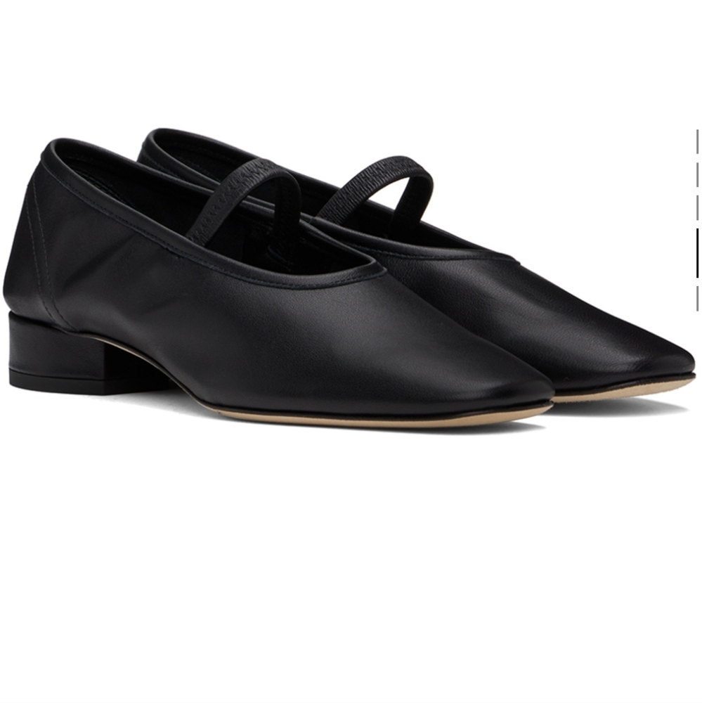 AEYDE - Black Leather Ballerina